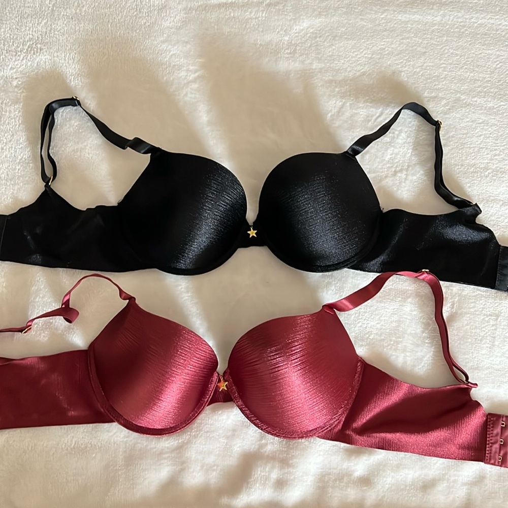 FAME 2-pack Bras (Black/Red)